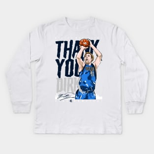 Thank You Dirk V2 Kids Long Sleeve T-Shirt